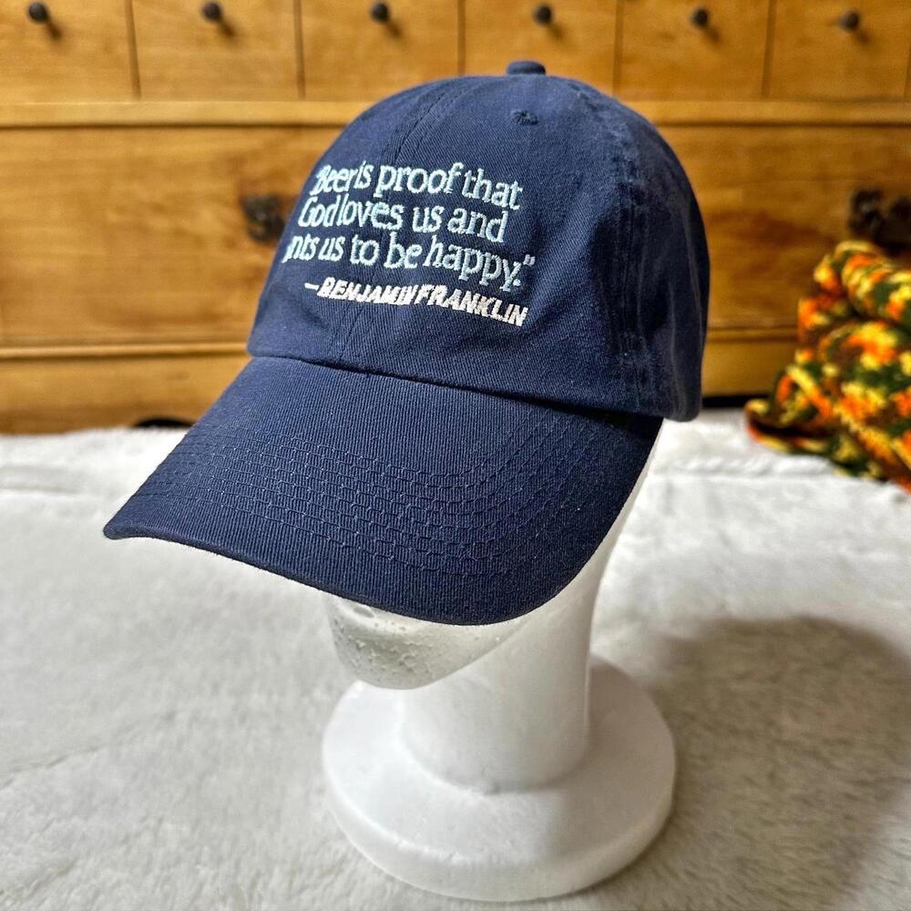 Perrin Unisex Baseball Cap Beer is Proof Quote Adjustable OS